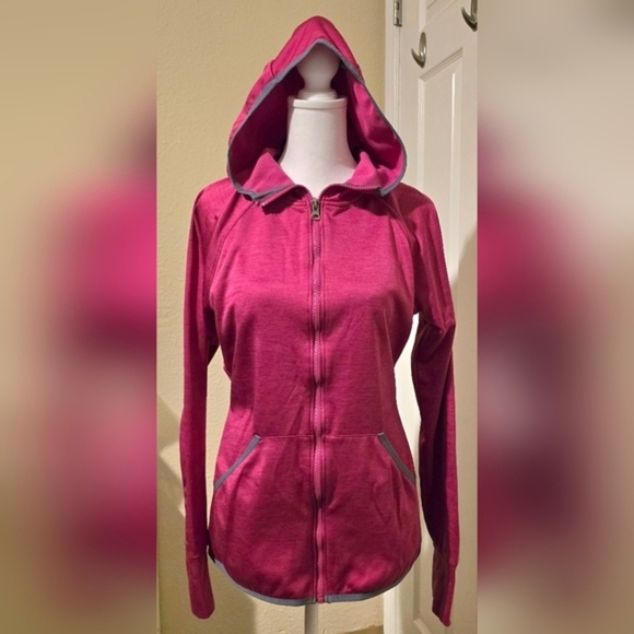 Hanes Women's Sport Full Zip-Up Hoodie‎ Pink Size Medium - Picture 1 of 7